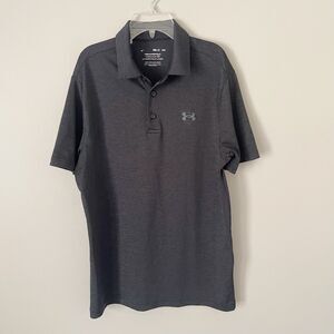Under Armour Size S Men's Gray The Playoff Polo Short Sleeve Golf Shirt